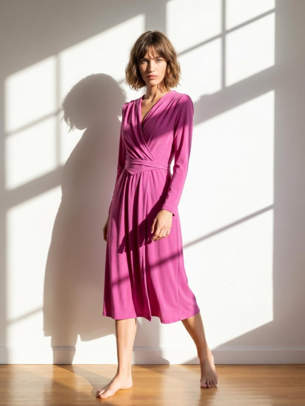 Vintage Late 70's or 80's Mary Martin for Rainbow of California Pink Dress M